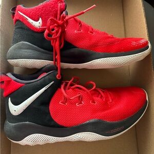 Nike Kids Red and Black Sneakers